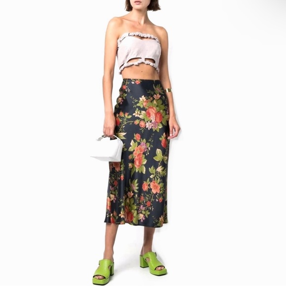 NEW GANNI PURPLE STRAPLESS CROP TOP - Picture 10 of 11